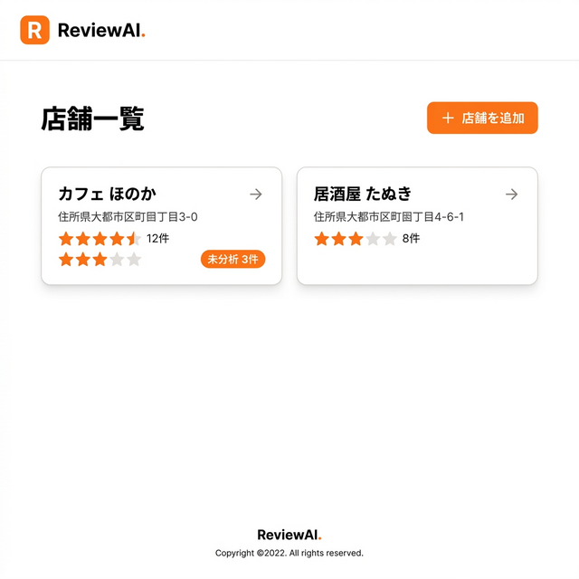 クチコミ分析AI ダッシュボード